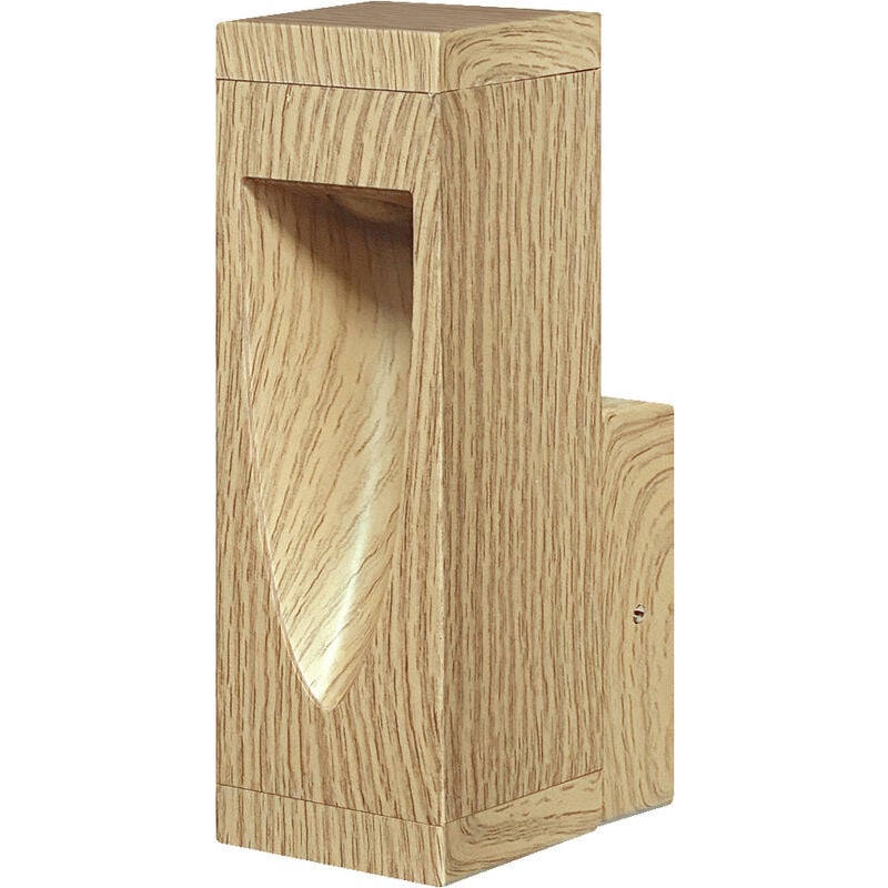 Applique extérieur WiFi smart+ 7,5W 600lm bois,blanc chaud 3000K et 16 millions de couleurs, boîtier aluminium de haute qualité, contrôlable par