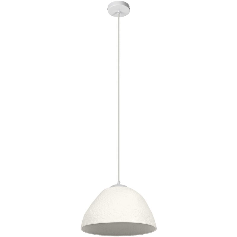 Ledvance - blanc luminaire suspendu décoratif Camel Bell en métal et papier mâché, E27, diamètre 375 mm, abat-jour en matériau recyclé, durable grâce