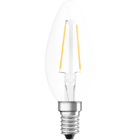 LEDVANCE CLASSIC LED E14 BOUGIE FILAMENT CLAIRE 2.5W 250LM - 827 BLANC TRÈS CHAUD  ÉQUIVALENT 25W 4099854069451