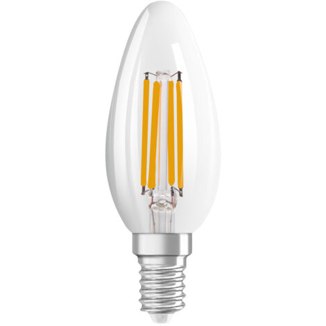 Ledvance Classic LED E14 Bougie Filament Claire 4.8W 470lm - 827