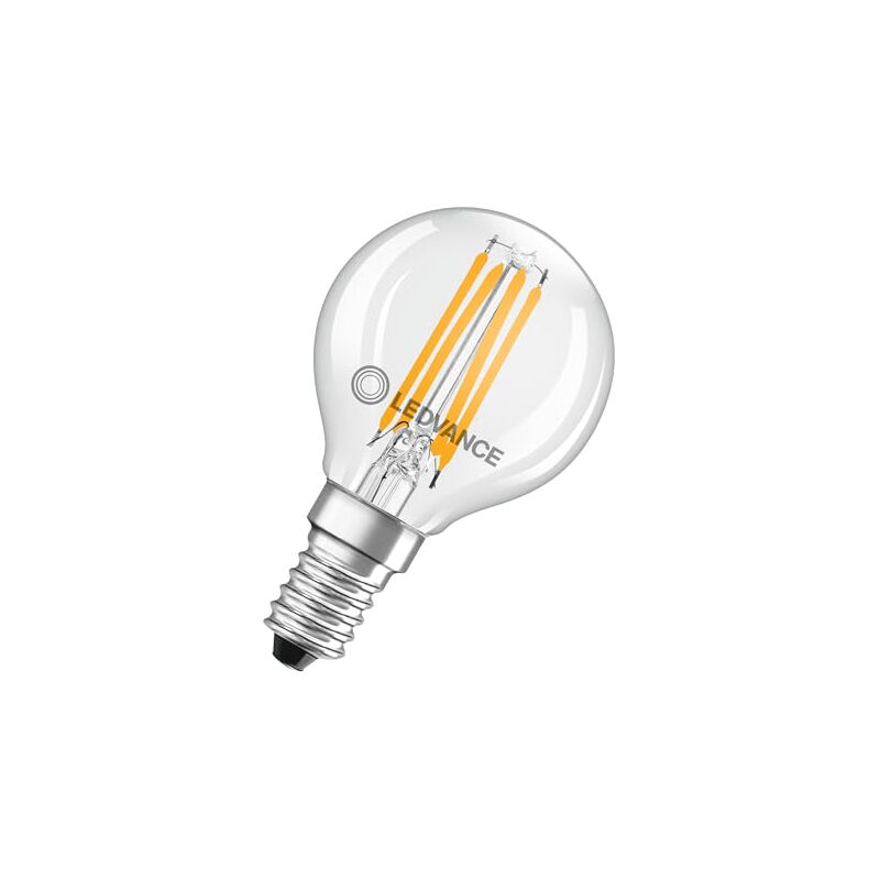 Classic led E14 poire filament claire 4W 470LM - 827 blanc très chaud équivalent 40W 247842 - Ledvance
