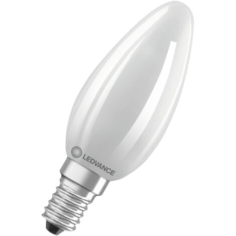 Ledvance Classic LED E14 Vela con Filamento Mate 5.5W 806lm - 827 Luz muy Cálida Reemplazo 60W