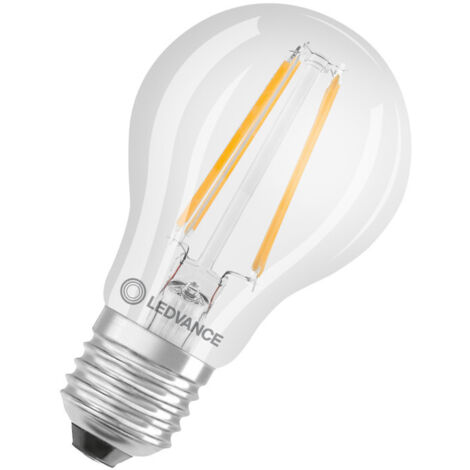 Ledvance Classic LED E27 Pera con Filamento Clara 6.5W 806lm - 827 Luz muy Cálida Reemplazo 60W