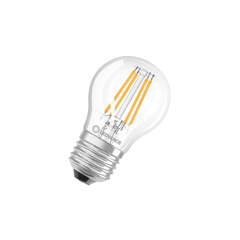 Ledvance Classic Led E27 Poire Filament Claire 4.2w 470lm - 927 Blanc Très Chaud Meilleur Rendu Des Couleurs - Dimmable - Équi