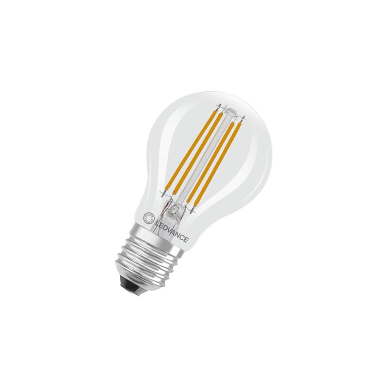 Classic led E27 poire filament claire 4.2W 470LM - 927 blanc très chaud meilleur rendu des couleurs - dimmable - équi - Ledvance