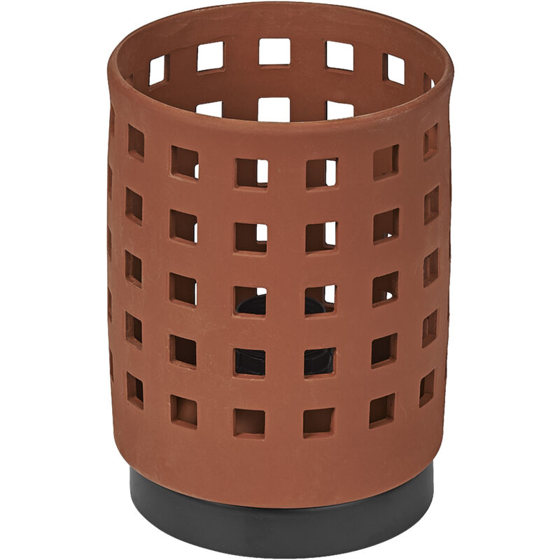 Ledvance - decor Lampe de table Clay Windows en argile et métal, 1 flamme, abat