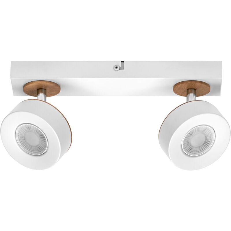 Decor spot pluto 9,6W, 615lm, blanc, spot, têtes réglables, utilisation polyvalente, spot intérieur, lumière chaude, optique de haute qualité,