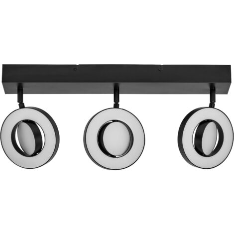 LEDVANCE DECOR SPOT SATURN, 29W, 690lm, schwarz, Spotleuchte, verstellbare Köpfe, vielseitig anwendbar, Innenraumspot, 3-stufige Farbtemperaturregulierung, hochwertiges Gehäuse