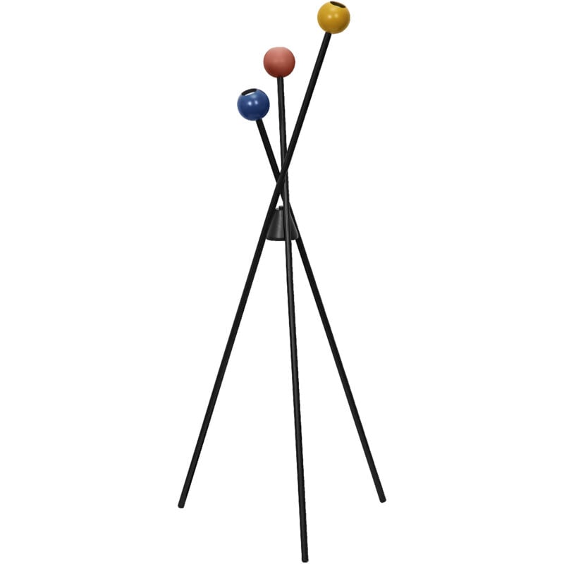 LEDVANCE DECOR Lampe sur pied Bubble en métal avec boules colorées, 3 flammes, douilles E27, option d'éclairage stylée pour un intérieur moderne,