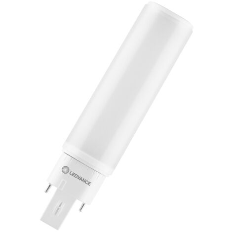 LEDVANCE DULUX LED D/E18 HF & AC MAINS V 7W 830,  LED-Ersatz für KLLni, mit 4pol. G24q-2 Stecksockel zum Betrieb am EVG oder Netzspannung - 1 Stück