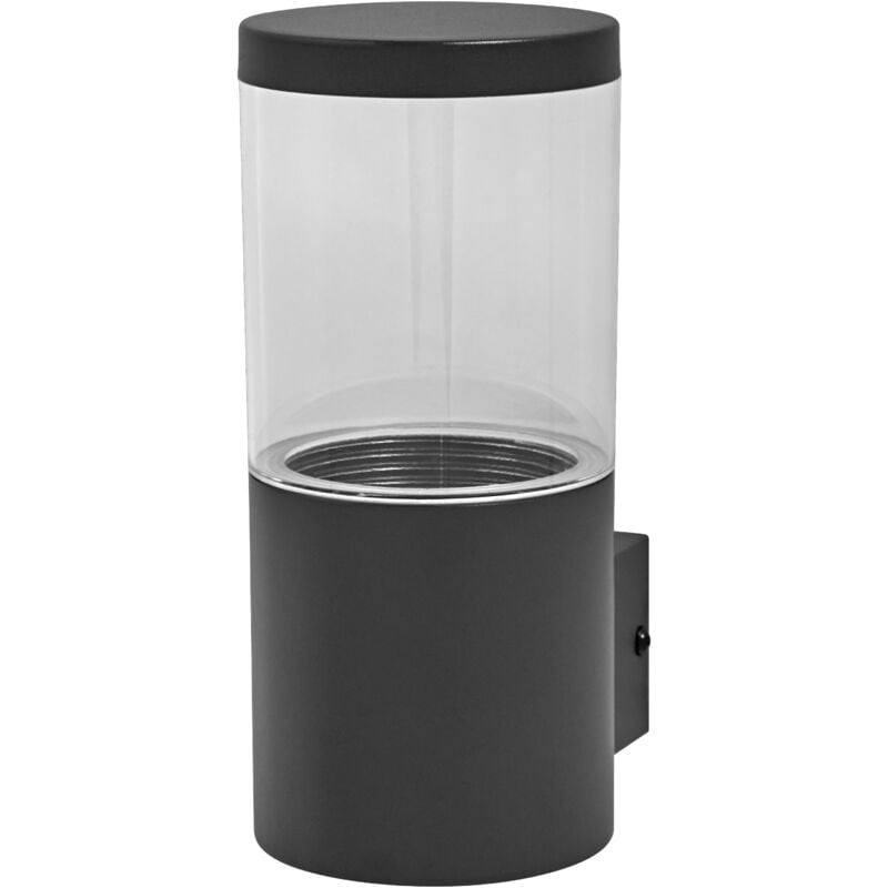 Endura classic ebro wall Applique extérieure, gris foncé, inoxydable, installation rapide, classe de protection IP44, acier inoxydable, adaptée à