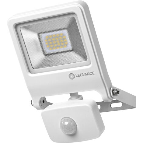 LEDVANCE ENDURA FLOOD Sensor blanc chaud Projecteur LED pour mur, 20 W, 3000 K, Matériau: aluminium, IP44