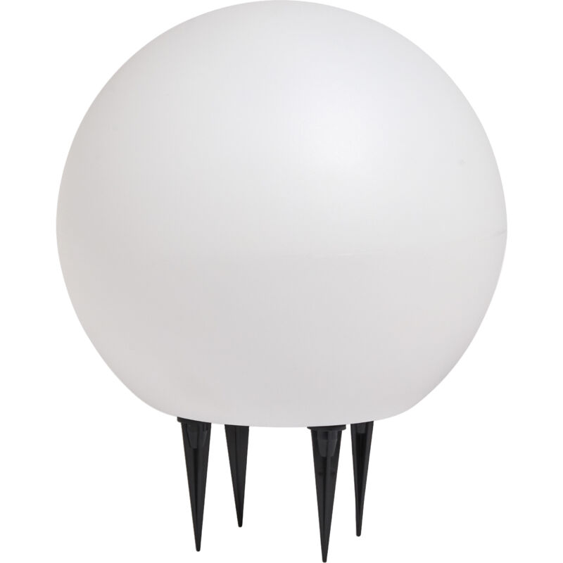 Endura hybrid ball Applique extérieure hybride, 2W, 180lm, lumière blanc chaud, 3000K, blanc, plastique, IP44 & IP67, solaire et réseau. - Ledvance