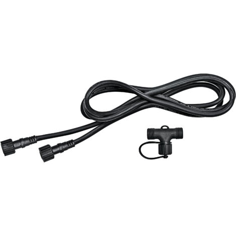 LEDVANCE ENDURA HYBRID CONNECTOR Composants pour lampes hybrides, noir, plastique, IP67, solaire et réseau, applications polyvalentes, installation facile.