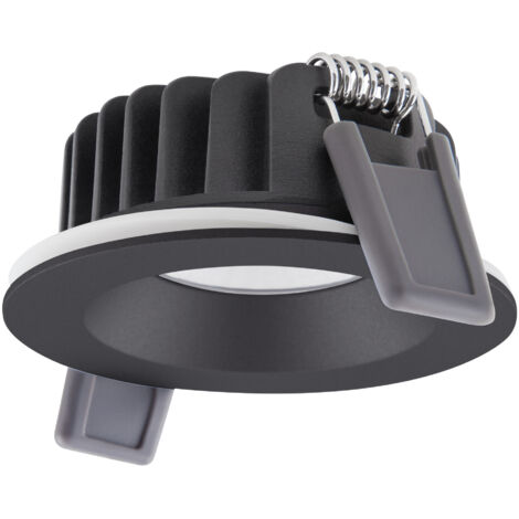 Ledvance Faretti LED Air Fix Aluminium Nero 6W 510lm 36D - 930 Luce Calda  Ritaglio 68mm - IP65 - Miglior resa cromatica - Dimmerabile
