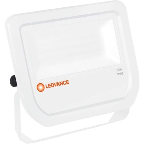 LEDVANCE Faro Proiettore 50W 5500lm Luce Fredda 6500k Corpo Bianco