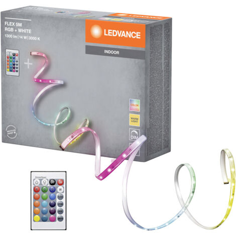 LEDVANCE FLEX 5M RGB 4099854095443 LED-Streifen-Basisset 230 V 5000 mm Warmweiß 1 St.