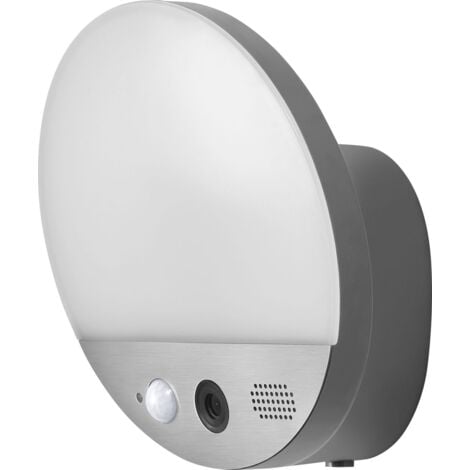 Ledvance Kameraleuchte Smart+ WiFi Wall Round Cam 15 W, 950 lm, 3000K, Sensor, Audio, IP44 Kameraleuchte