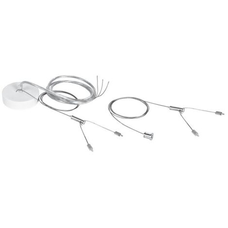 Ledvance Kit de suspension Linear IndiviLED blanc métallisé
