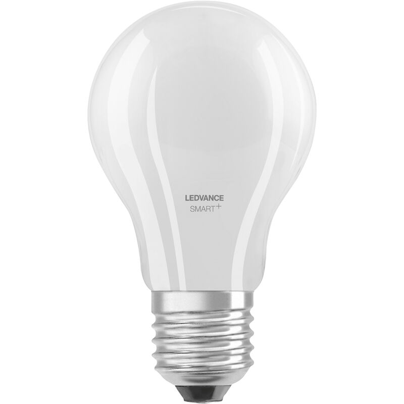 Image of Ledvance - Lampada led intelligente con tecnologia WiFi, E27-base vetro opaco ,Colore della luce modificabile (2700K-6500K), 806 Lumen, sostituzione