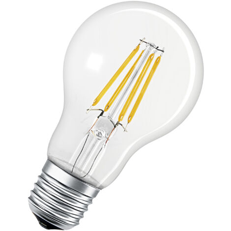 LEDVANCE Lampada Smart+ LED, tecnologia Bluetooth, E27, filament, dimmerabile, sostituisce lampadine da 50 W, bianco caldo, 2700 K, controllabile con Google, Alexa e Apple Voice Control