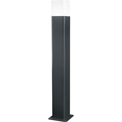 LEDVANCE Lampe de jardin LED intelligente, lampadaire avec technologie WiFi pour l'extérieur, couleurs RVB modifiables, taille sombre en aluminium, hauteur 50cm, compatible avec Google et Alexa, CUBE
