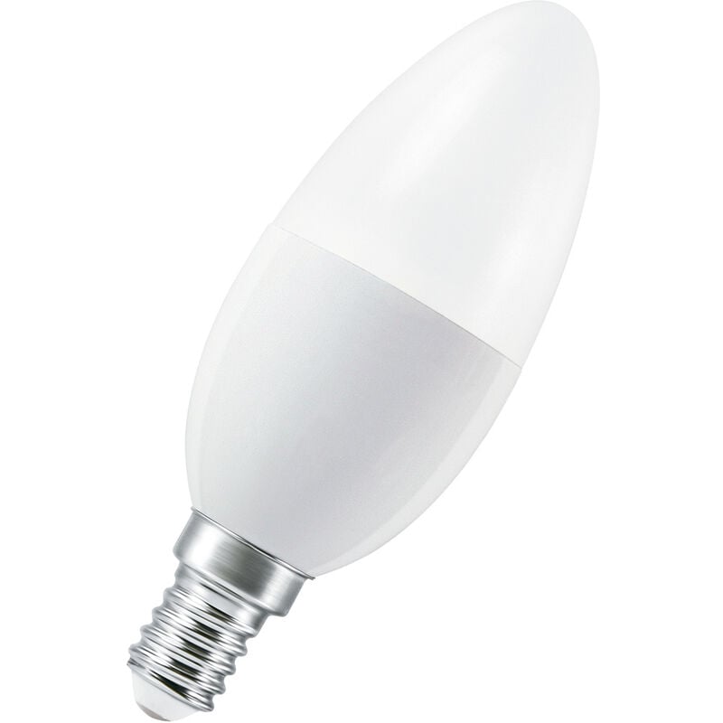 Lampe led intelligente avec technologie WiFi, E14-base, optique mate ,Couleur de lumière modifiable (2700K-6500K), 470 Lumen, Remplacement de la