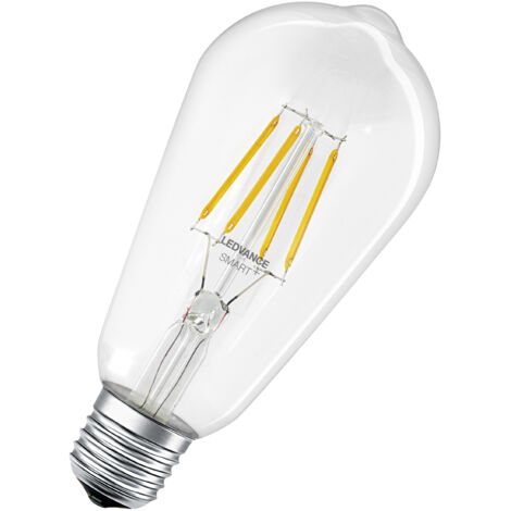 LEDVANCE LED-Leuchtmittel Edison 60 Filament (5,5 W, E27, transparent, kerzenform)"-"169384212