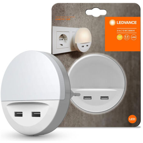 Ledvance LED Nachtlicht Lunetta USB weiß Nachtlichter