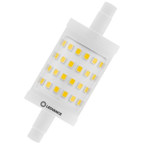 LEDVANCE LED PERFORMANCE R7S DOUBLE EXTRÉMITÉ 78 MM TRANSPARENT 9,5 W 1055 LM - 827 EXTRA BLANC CHAUD  INTENSITÉ VARIABLE - REM