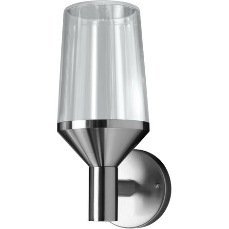 LEDVANCE LED Wandleuchte für E27 Leuchtmittel, Design Leuchte in Kelchoptik für Außen, Edelstahl, ENDURA CLASSIC CALICE WALL E27 - Stahl