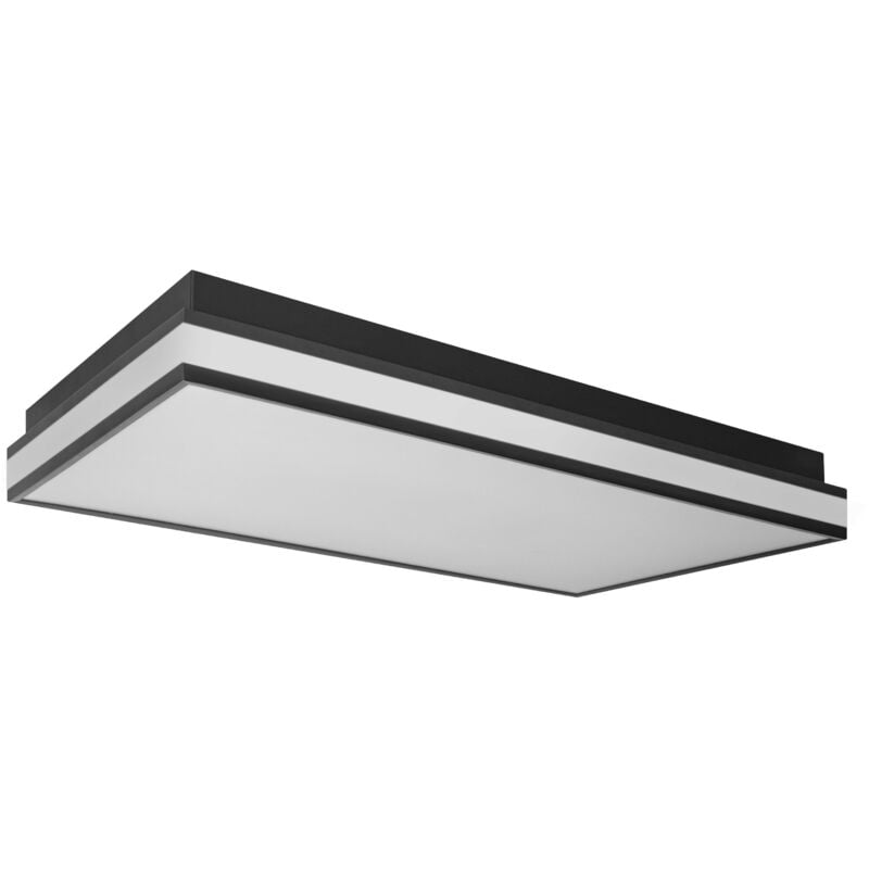 Orbis magnet smart+ Wi-Fi 60x30cm, noir, plafonnier led à gradation pour l'intérieur, 42W, température de couleur 3000 - 6500K, lampe design avec