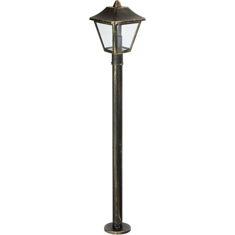 LEDVANCE Luminaires LED d'extérieure: pour le sol, E27, ENDURA CLASSIC TRADITION ALU 220-240 V, IP44 - Schwarz/Gold