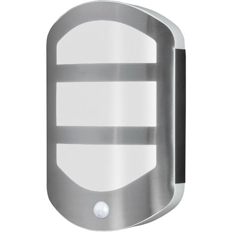 LEDVANCE Luminaires LED pour mur, ENDURA STYLE PLATE / 12,50 W, 220…240 V, Warm White, 3000 K, Matériau: acier, IP44 - Stahl
