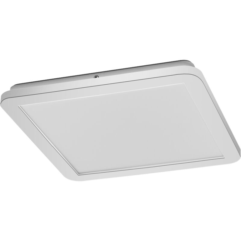 Ledvance Orbis Disc Wand-/deckenleuchte Mit Led, Chrom, 22w, 1800lm, 3000/4000k, Über Wandschalter Mit Click Cct Einstellbar, 30x30cm, Ip44 Schutz Für
