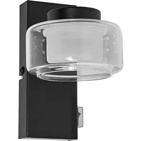 LEDVANCE ORBIS Flame Wand- und Deckenleuchte mit LED, schwarz, 5.5W, 350lm, 3000/4000K, Farbtemperatur über Wandschalter einstellbar (kaltweiß/warmweiß), IP44 Schutz vor Fremdkörpern und Spritzwasser