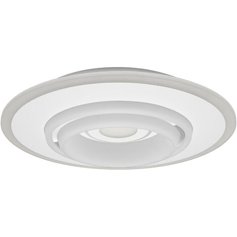 LEDVANCE ORBIS RUMOUR SMART+ WiFi, Ø 50cm, plafonnier LED rond dimmable pour l'intérieur, 32W, température de couleur 2700 - 6500K, 3300 lumen, 2 LED RGB module, luminaire design,blanc