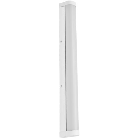 LEDVANCE ORBIS Tube miroir/applique muraavec LED, verre dépoli/blanc, 12W, 1200lm, dimmable, 3000/4000K, diamètre 60cm, protection IP44 contre les corps étrangers/projections d'eau