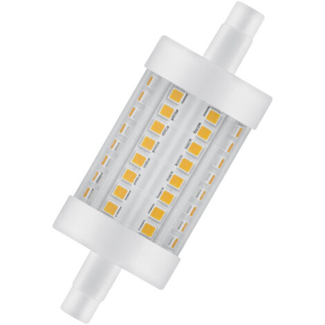 Ledvance Performance LED R7s doble Ended 78mm Clara 7.3W 806lm - 827 Luz muy Cálida Reemplazo 60W