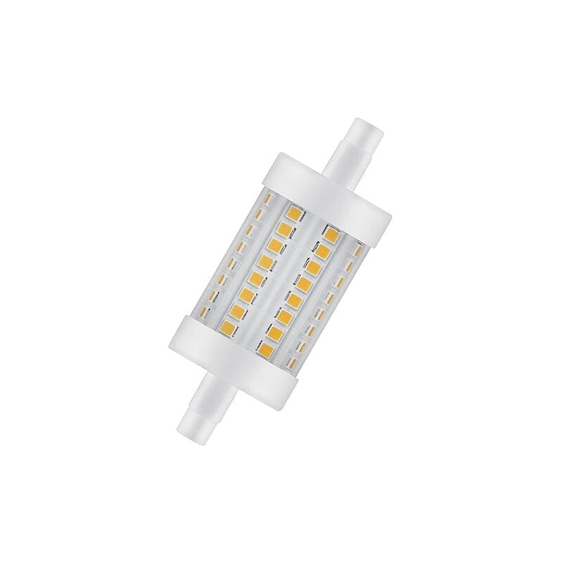 Led performance R7S double extrémité 78 mm transparent 8 w 1055 lm - 827 extra blanc chaud remplacement pour 75 w - Ledvance