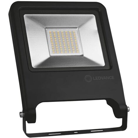 Ledvance – Projecteur phare 50W 4500lm lumière naturelle 4000K – Corps en aluminium noir – IP65 pour extérieur – Angle de faisceau 110°