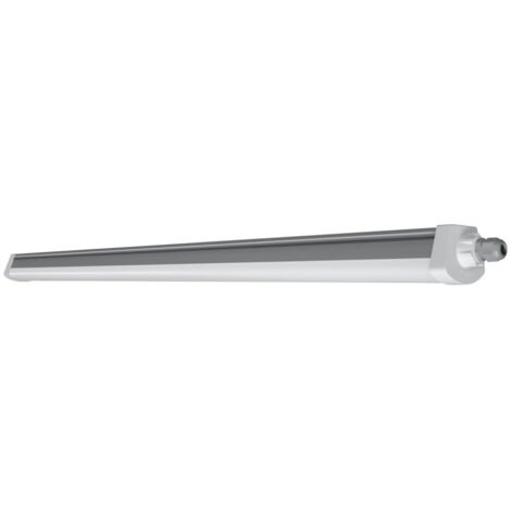 Ledvance – Réglette LED étanche 55W 6700lm – Longueur 1,59m – Protection IP66 pour environnements humides – Matériau polycarbonate gris
