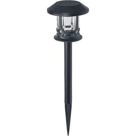 LEDVANCE SMART+ extérieur Bluetooth piquet solaire Path, avec blanc réglable (3000K-6500K) + lumière de couleur, utilisable sans alimentation, jusqu'à huit heures d'autonomie, protection IP44, noir