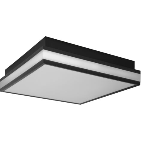 Ledvance Smart+ LED Deckenleuchte Orbis Magnet schwarz 30 x 30 cm 26 W Deckenleuchte