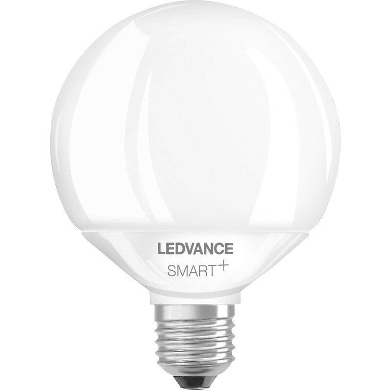 Ledvance - Lampe led intelligente avec Wifi, Culot E27, Gradable, Couleur de la lumière modifiable (2700-6500K), Forme Globe, Mat, Remplacement des