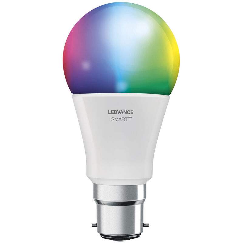 Image of Smarte LED-Lampe mit WiFi Technologie, Sockel B22d, Dimmbar, Lichtfarbe änderbar (2700-6500K), rgb Farben änderbar, ersetzt Glühlampen mit 60 w,