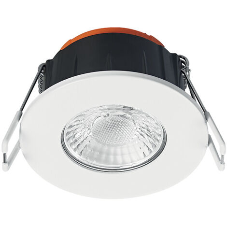 Ledvance – Spot encastrable de salle de bain 5,5W – Luminosité 600 lm – Protection IP65 – Faisceau 60° – Polycarbonate résistant - CCT 600 LM