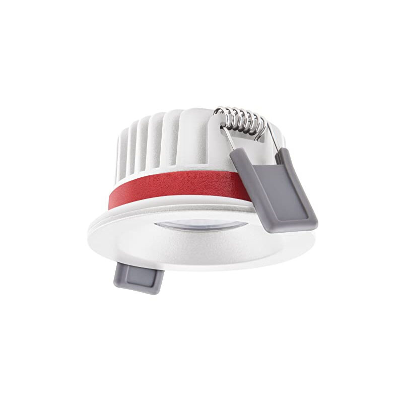 Spot led fire rated aluminium blanc 8W 680LM 36D - 930 blanc chaud diamètre 68MM - IP65 - meilleur rendu des couleurs - Ledvance