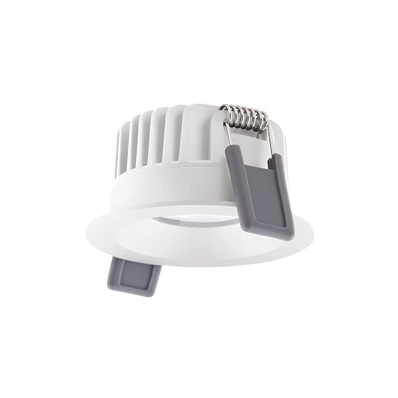 Spot led fix aluminium blanc 8W 680LM 36D - 930 blanc chaud diamètre 68MM - IP44 - meilleur rendu des couleurs - dimm - Ledvance