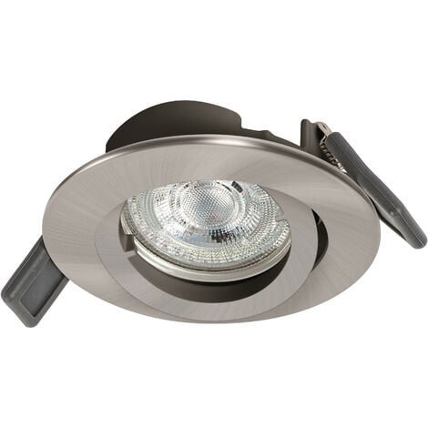 LEDVANCE Spotlight: für Decke, GU10, RECESS DOWNLIGHT TWISTLOCK GU10 / 4,30 W, 220…240 V, Ausstrahlungswinkel: 36, Warm weiß, 2700 K, Gehäusematerial: Aluminium, IP20